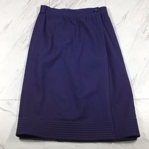 ⭐️ 2 GIANNI VERSACE 100% WOOL BLUE SKIRT